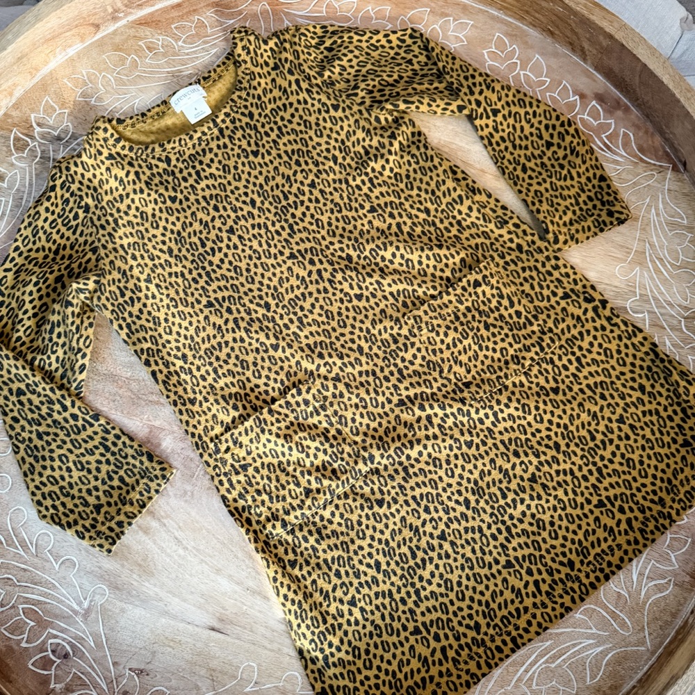 Crewcuts Leopard Print Dress Toddler size 4
